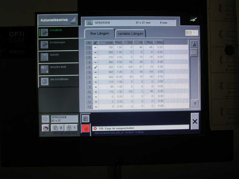 Dimter Автоматический торцовочный станок - бывший в употреблении OptiCut S50 (9)