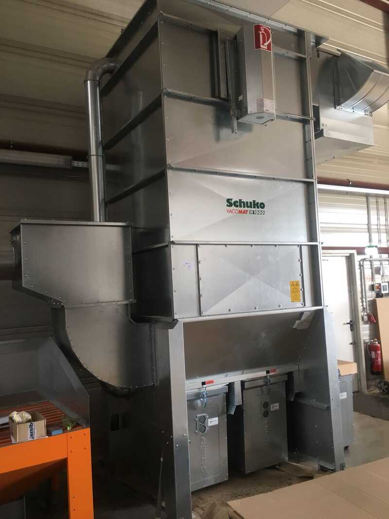 Schuko Dust Extractor Plant with Extinguisher - second-hand Vacomat (5)