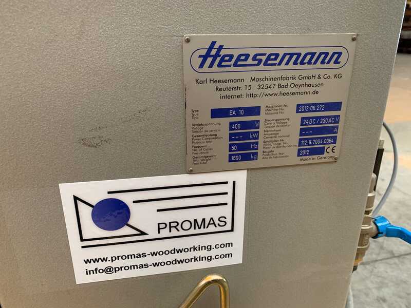 Heesemann Panel Cleaning Machine / Dust Removal - second-hand EA 10 (11)