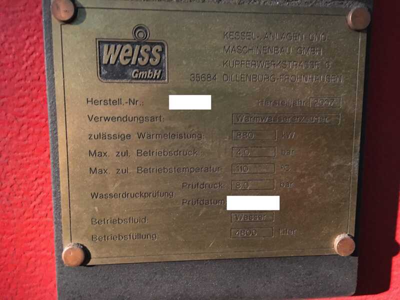 Weiss Heating Plant - second-hand TU 880 - DRW- W (6)