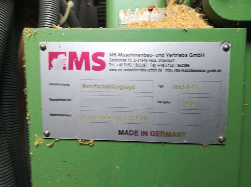MS Maschinenbau Многопильный торцовочный/круглопильный станок - бывший в употреблении MAS (5)
