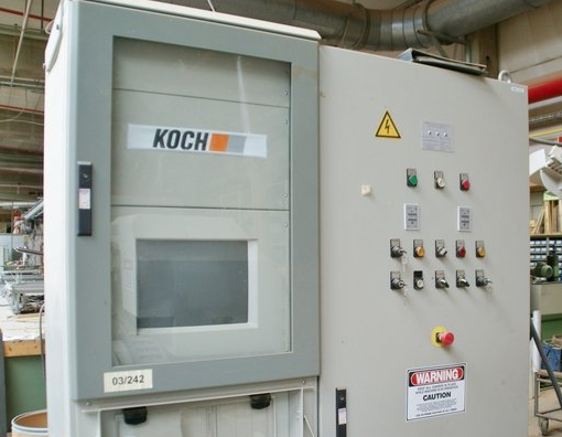 Koch Двухсторонний пильный, сверлильный и шкантозабивной станок - бывший в употреблении Compact NC (4)