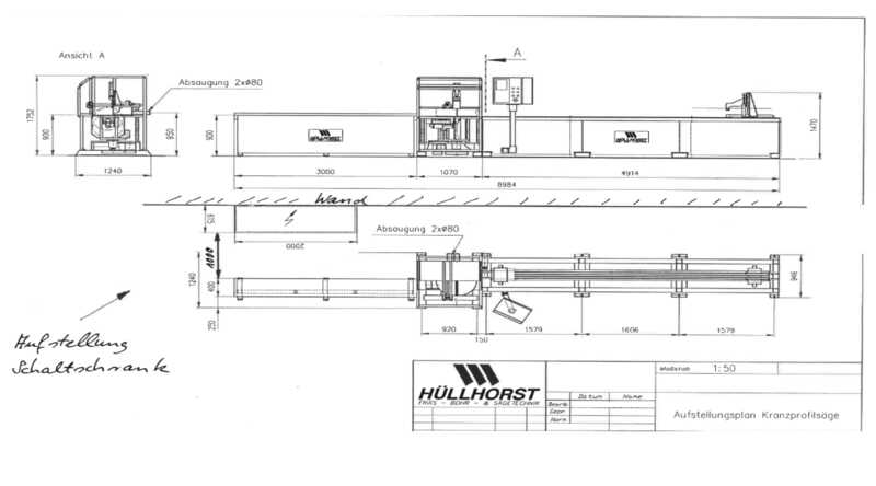 Hüllhorst Profile Cross Cut Saw / Mitre Saw - second-hand KLS 430 V (44)