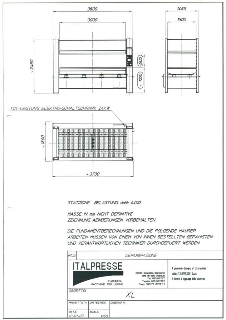 Italpresse Veneer Press - second-hand XL (10)