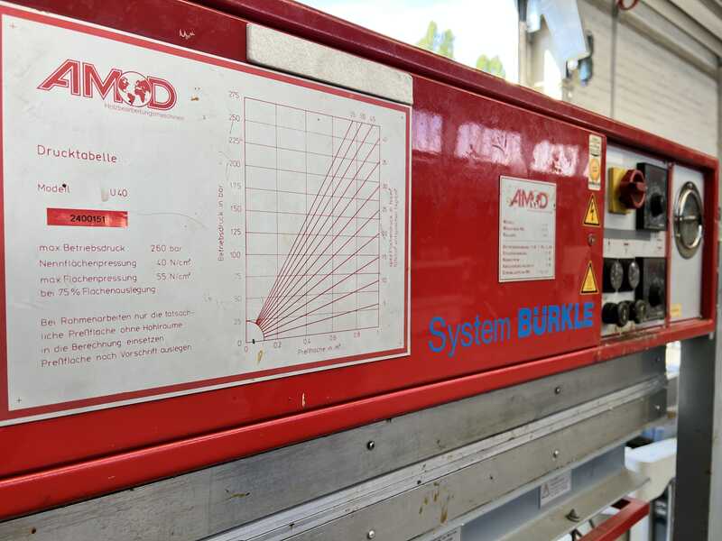 AMD (System Bürkle) Compact veneer press (heated) / Laboratory press - second-hand (9)