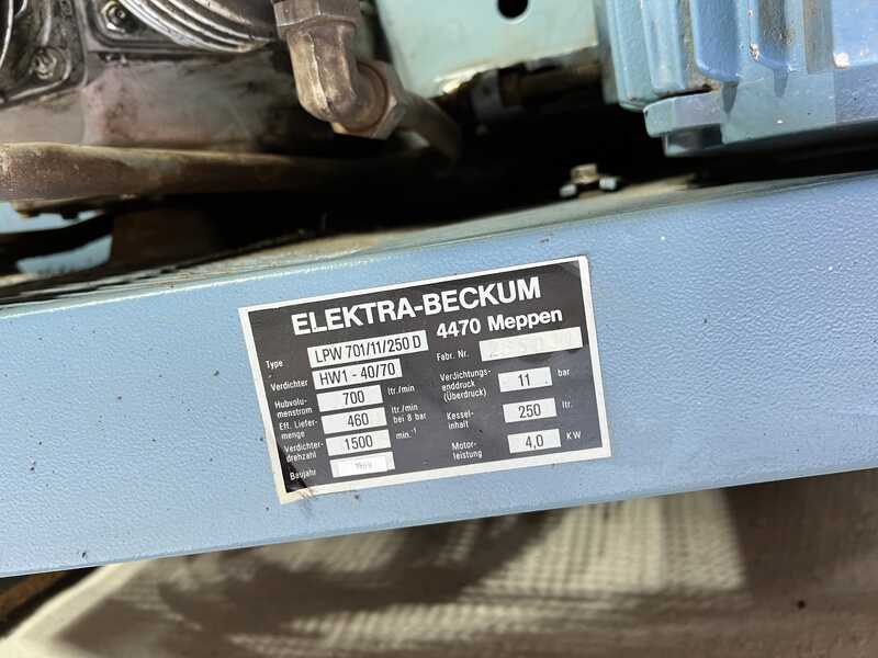 Elektra Beckum / Schneider Поршневой компрессор с холодильным осушителем - б/у LPW (7)