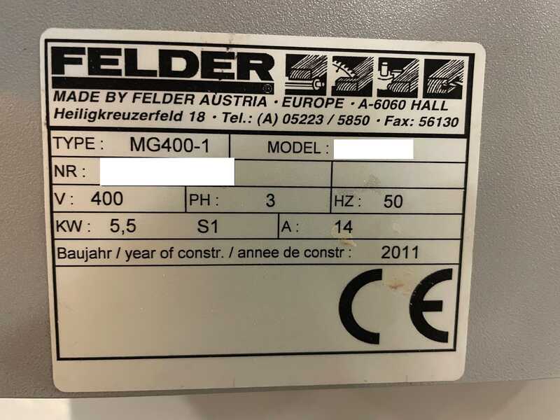 Felder Односторонній кромкооблицювальний верстат - б/в G 400 (MG 400-1) (5)
