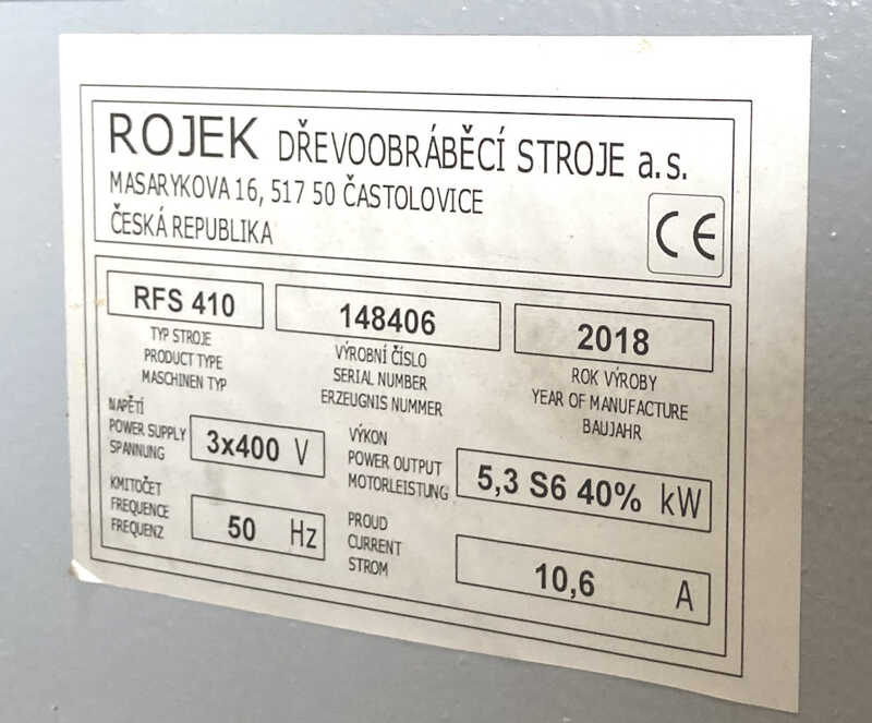 Rojek Surface planer - second-hand RFS 410 (6)