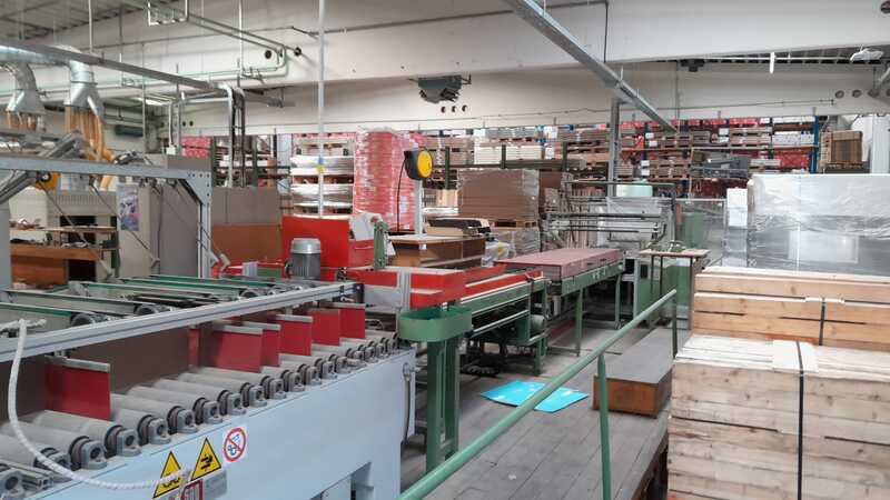 Gabbiani Formatting Line / Profiling Line for Parquet and Floorboards - second-hand TKM (5)