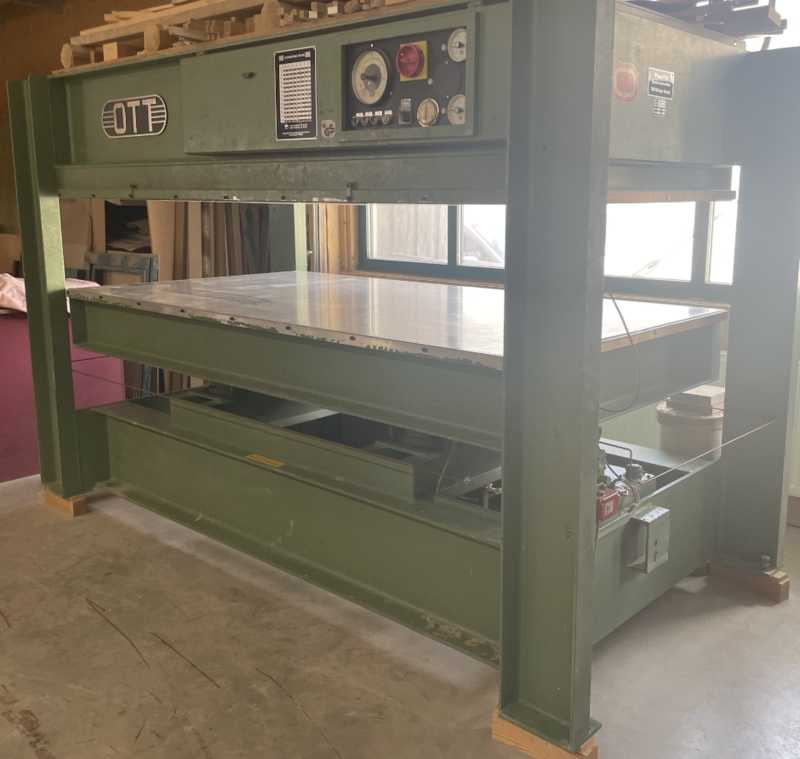 Ott Heated Veneer Press - second-hand 300K main picture