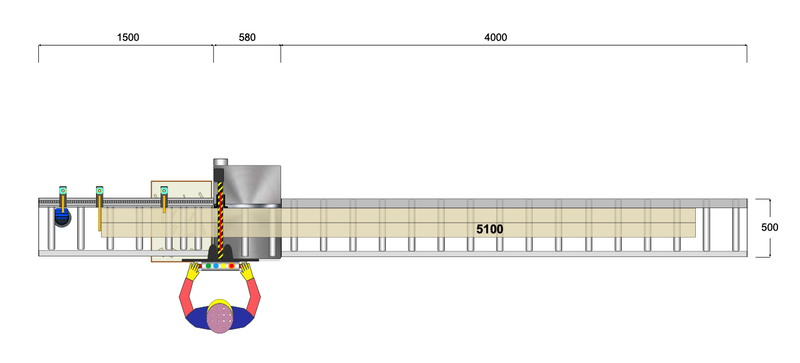 Cursal Semi-automatic cross-cut system / cross-cut saw - NEW TVM 500 (4)