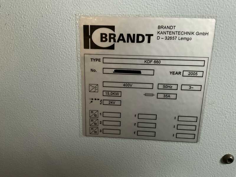 Brandt Single-sided edge banding machine - second-hand KDF 660 (8)