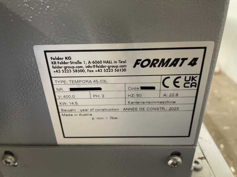 Felder / Format 4 Single-sided edge banding machine - second-hand Tempora 45.03 L (6)