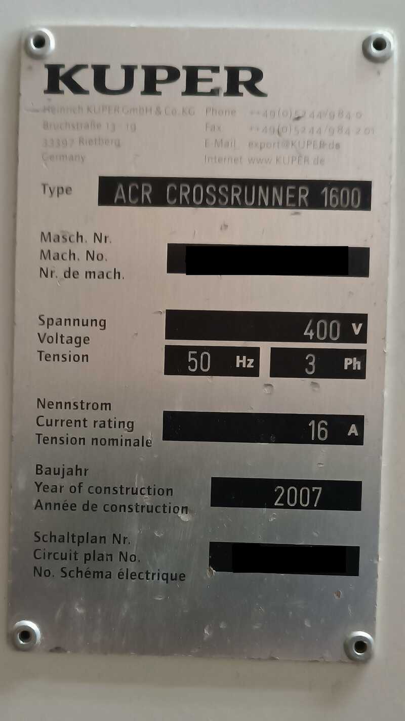 Kuper Veneer cross-lamination machine / Cross Veneer Splicer - used ACR Cross Runner 1600 (5)