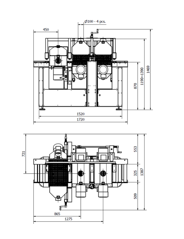 Alpha Brush Structuring and sanding machine / brushing machine, 4-sided - new machine LS TSB (3)