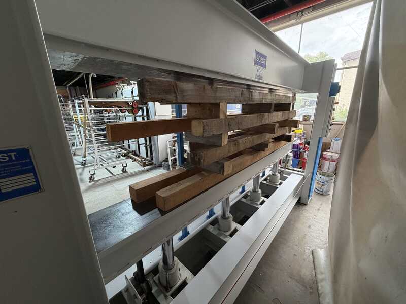 Soest Block press / Stationary press for multi-layer parquet  - second-hand T-80 (2)