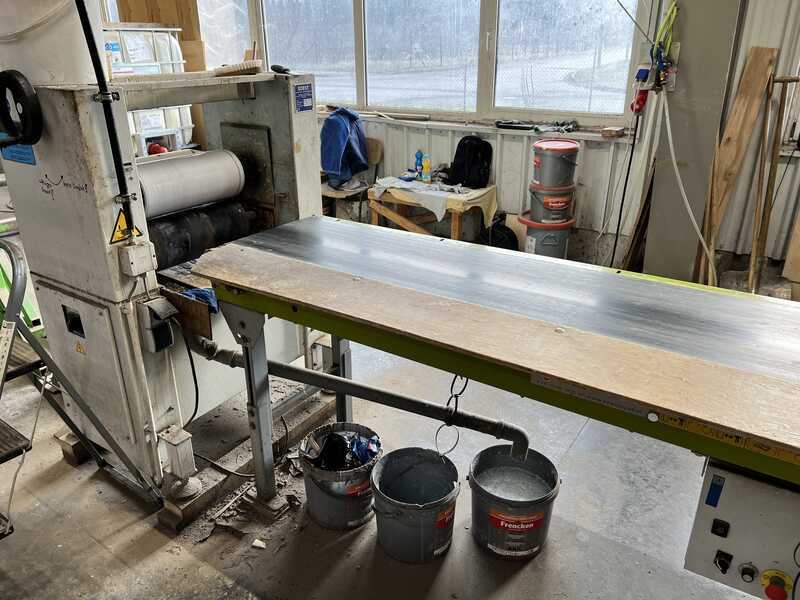 Soest Gluing Line for multi-layer parquet - used DRM 2 1 400 + T 80 (4)